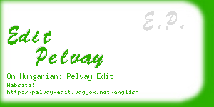 edit pelvay business card